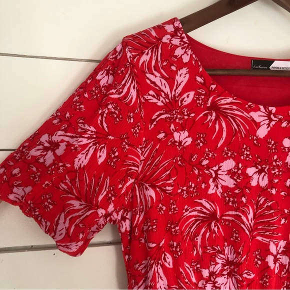 Piper & Scoot Taryn floral midi dress. Size: M - Picture 7 of 9